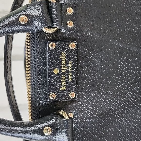Kate Spade black mini Rachelle satchel purse handbag crossbody 100% cow leather - Picture 2 of 12